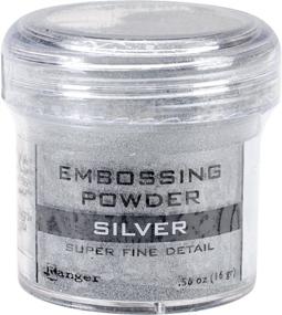 img 1 attached to 🔥 Ranger Embossing Powder: Super Fine Silver - 0.56-Ounce Jar for Vibrant Results