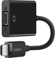 enhanced compatibility: belkin hdmi to vga adapter with micro-usb power and audio support for apple tv 4k and broad range of tvs logo