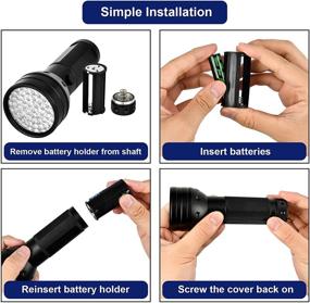 img 3 attached to Simple Deluxe UV Flashlight Black