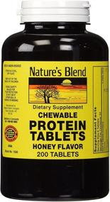 img 3 attached to 🌿 Natures Blend Protein Tablets - Honey Flavor | 200 Tablets: Boost Your Health Naturally!