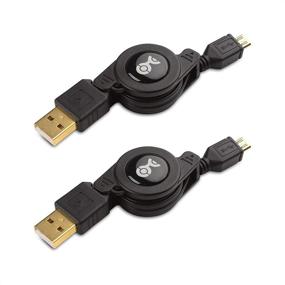 img 4 attached to Cable Matters 2-Pack Retractable Micro USB Cable - 2.5 Feet: Tangle-Free Charging on the Go