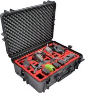 high-quality german-made professional carrying case for dji fpv combo with bracers - fly more set - carrying case logo