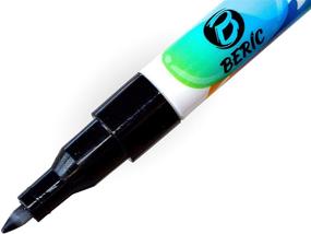 img 1 attached to 🎨 Beric Premium Water-Based Paint Markers - 12 Pack with Extra Fine Point Tip | Writes on Any Surface, Resistant to Water & Sun | Vibrant Colors, Low Odor, Long-Lasting & Fast Drying | Assorted Colors