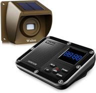 wireless solar driveway alarm: 1800ft range, motion sensor, rechargeable battery & weatherproof - 1&amp;1-brown logo