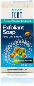 img 3 attached to 🥝 Organic Kiwifruit and Walnut Foot Scrub Soap - 5.2 Fl. oz.