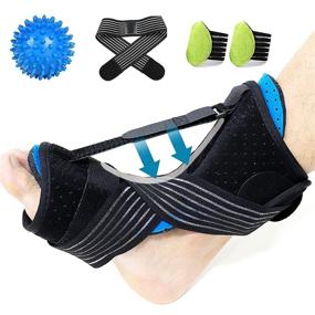 img 4 attached to 🦶 2021 Upgraded Ronly Adjustable Foot Brace for Plantar Fasciitis with Elastic Strap - Provides Heel Pain Relief and Plantar Fasciitis Relief for Men and Women, Ideal for Achilles Tendonitis Brace and Plantar Fasciitis Night Splint