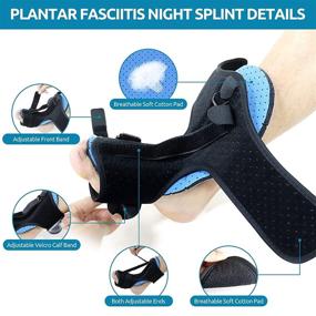 img 1 attached to 🦶 2021 Upgraded Ronly Adjustable Foot Brace for Plantar Fasciitis with Elastic Strap - Provides Heel Pain Relief and Plantar Fasciitis Relief for Men and Women, Ideal for Achilles Tendonitis Brace and Plantar Fasciitis Night Splint