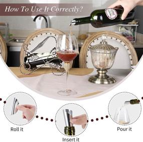 img 3 attached to 🍷 Premium Aluminum Foil Wine Pourer & Stopping Spout: Thin, Reusable, and Versatile Wine Pouring Solution (120)