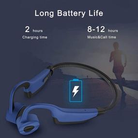 img 2 attached to 🏊 Swimming Headphones: Waterproof Bone Conduction Headphones with Microphones and 16G Memory - Ideal for Sports