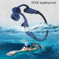 🏊 swimming headphones: waterproof bone conduction headphones with microphones and 16g memory - ideal for sports logo