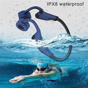 img 4 attached to 🏊 Swimming Headphones: Waterproof Bone Conduction Headphones with Microphones and 16G Memory - Ideal for Sports