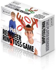 img 1 attached to Inflatable Reindeer Ring Toss Game for Two Players - Includes Game Rules (2 Antlers, 8 Rings)