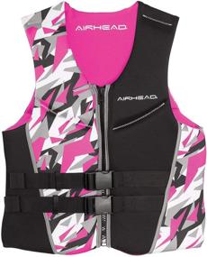 img 4 attached to Stay Stylish and Safe with Airhead Women's CAMO COOL Kwik-Dry Neolite Flex Life Jacket