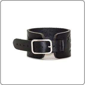 img 2 attached to Fusamk Adjustable Leather Bracelet 7 0 8 0Inches