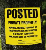 🌿 eco-friendly weatherproof property trespassing trapping logo