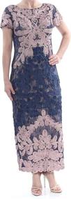 img 1 attached to Stunning Embroidered Midi Dress for Women by JS Collection - Short Sleeve Elegance!