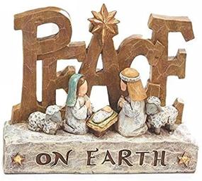 img 2 attached to 🎄 Peaceful Tabletop Nativity Scene Figures with Christmas Messages - Festive Holiday Decorations