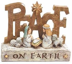 img 4 attached to 🎄 Peaceful Tabletop Nativity Scene Figures with Christmas Messages - Festive Holiday Decorations