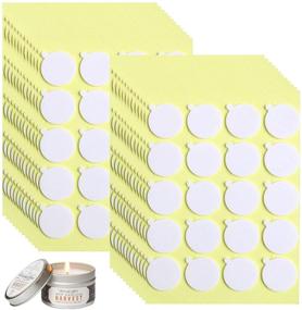 img 3 attached to 🔥 480PCS Heat-Resistant Candle Wick Stickers with Double-Sided Adhesion and 'Tail' – Steady Adherence in Hot Wax for Candle Making