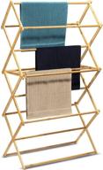 👕 bartnelli bamboo laundry drying rack: ultimate stability and space saving | heavy duty clothes dryer with pre-assembled convenience logo