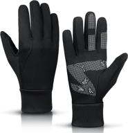 🧤 winter touchscreen water resistant windproof anti-slip thermal sports gloves for men and women | ideal for driving, hiking, biking, cycling, and running logo