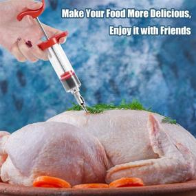 img 3 attached to 🍗 BBQ Grill and Baking Turkey Injector Syringe - Easy to Use and Clean, Perfect for Christmas