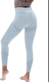 img 3 attached to Enhance Your Figure with HYZ Women's Butt Lifting Seamless Leggings - High Waist Tummy Control Yoga Pants