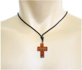 img 1 attached to Large Hawaiian Cross Pendant Necklace