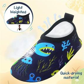 img 1 attached to 🦖 Durable Non Slip Dinosaur Unicorn Boys' Shoes for Active Toddlers