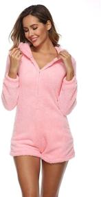 img 2 attached to 👗 Amiliashp Womens Jumpsuit Sleepwear Playsuit: High-Quality Women's Clothing for Stylish Jumpsuits, Rompers & Overalls