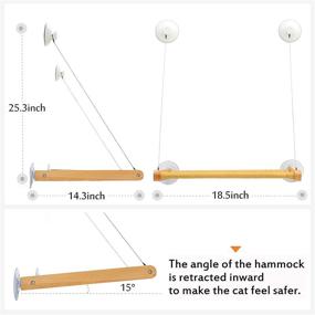 img 2 attached to 🐱 Window Perch for Cats with Strong Suction Cups - Space Saving, Easy to Assemble Cat Bed for Indoor Cats