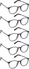 img 4 attached to 👓 Round Reading Glasses for Men & Women, 1.0 to 3.5 Magnification – 5 Pairs by Read Optics