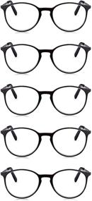 img 3 attached to 👓 Round Reading Glasses for Men & Women, 1.0 to 3.5 Magnification – 5 Pairs by Read Optics