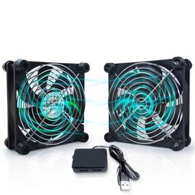 img 4 attached to USB Computer Fan 120mm- Quiet Cooling Solution for Electronics, CPU, Routers, Cabinets (2 Pack)