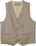 👔 spring notion big boys' four button suit vest waistcoat: elevated style for young gents logo