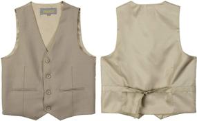 img 2 attached to 👔 Spring Notion Big Boys' Four Button Suit Vest Waistcoat: Elevated Style for Young Gents