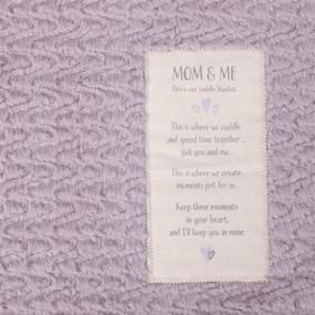img 3 attached to DEMDACO Lavender Polyester Toddler Blanket