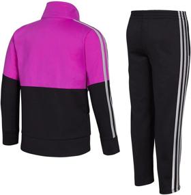 img 1 attached to 🏃 Adidas Classic Tricot Jacket and Joggers for Girls' Active Clothing
