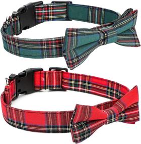 img 4 attached to Mierting Collar Comfy Bowtie Adjustable