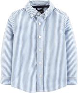 oshkosh b'gosh boys' kids button-front shirt: stylish & versatile wardrobe essential logo