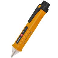 💡 premium non-contact voltage tester: led flashlight, buzzer alarm | ac voltage detector pen - dual range 12v-1000v | live/null wire judgment logo