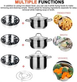 img 1 attached to 🍲 Secura 6-Quart Electric Pressure Cooker Stainless Steel Steam Rack Steamer Basket Insert Set