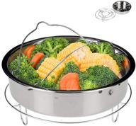 🍲 secura 6-quart electric pressure cooker stainless steel steam rack steamer basket insert set logo