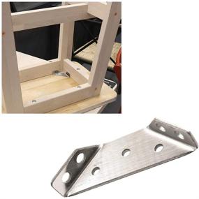 img 2 attached to 🔩 Sturdy Stainless Steel Trapeziform Brackets Support for Rannb Projects