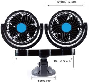 img 1 attached to Electric Windshield Dashboard Circulator Adjustable