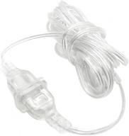 🎄 enhance your christmas lights display with ninefox 5m string curtain fairy light extension cord: clear line, easy install, portable логотип