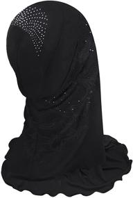 img 2 attached to Islamic Floral Muslim Headwear for Girls - Украшение красивыми цветами