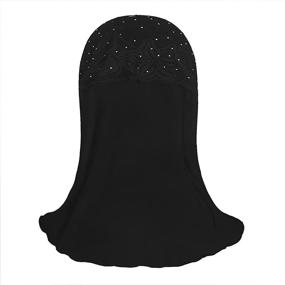 img 1 attached to Islamic Floral Muslim Headwear for Girls - Украшение красивыми цветами