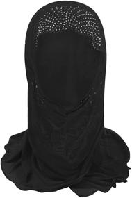 img 3 attached to Islamic Floral Muslim Headwear for Girls - Украшение красивыми цветами