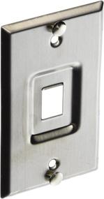 img 4 attached to 📞 Leviton 4108W-1SP QuickPort Telephone Wall Jack: Sleek Stainless Steel Recessed Port for Enhanced Connectivity